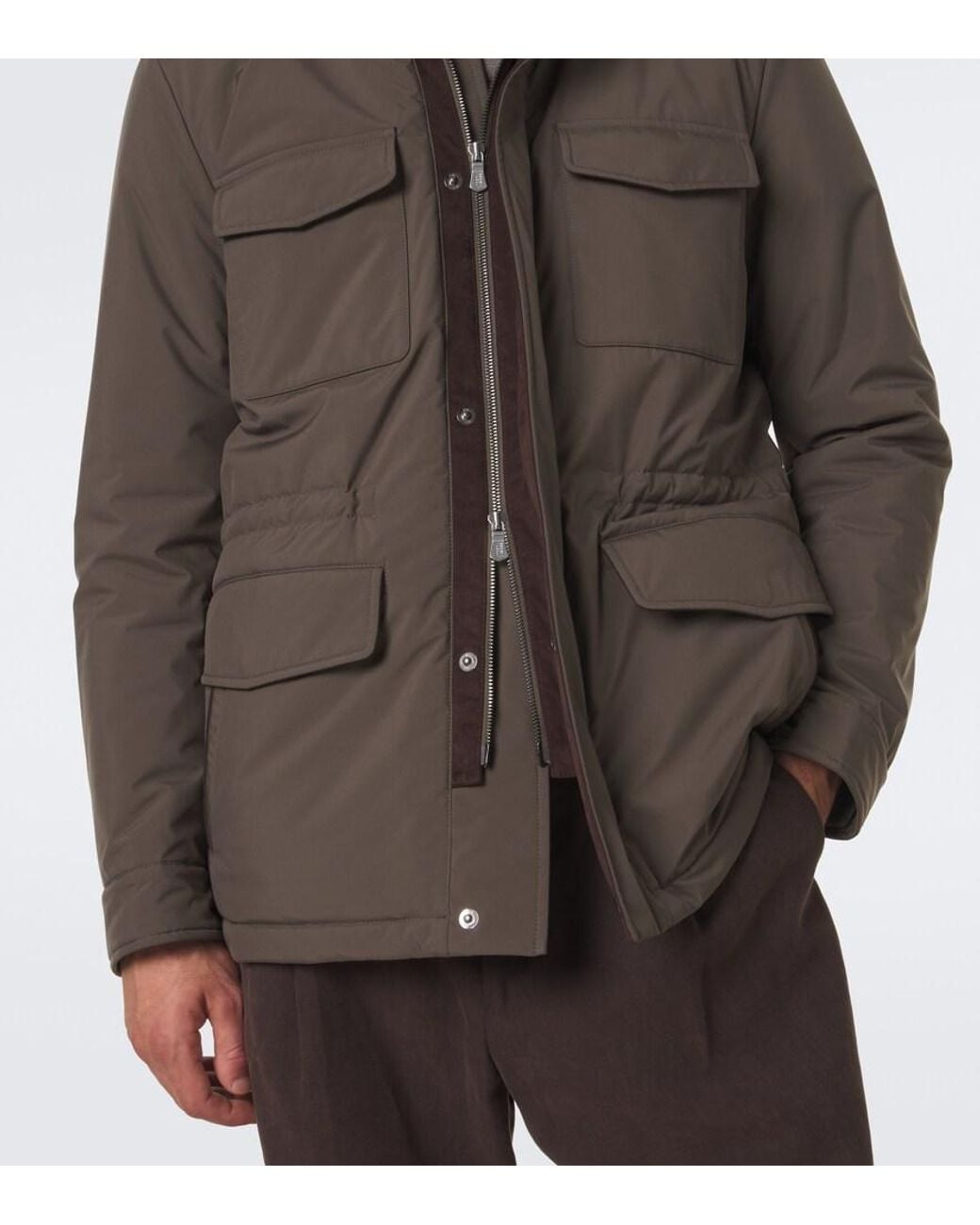 Fedeli Green Technical Jacket for men