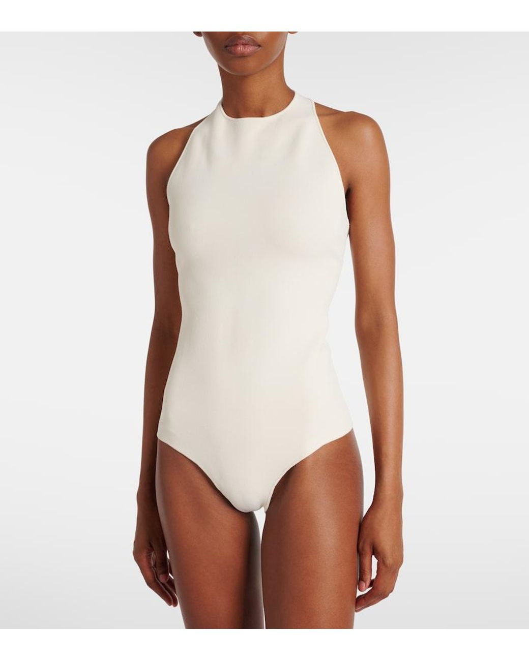 Roland Mouret White Halterneck Bodysuit