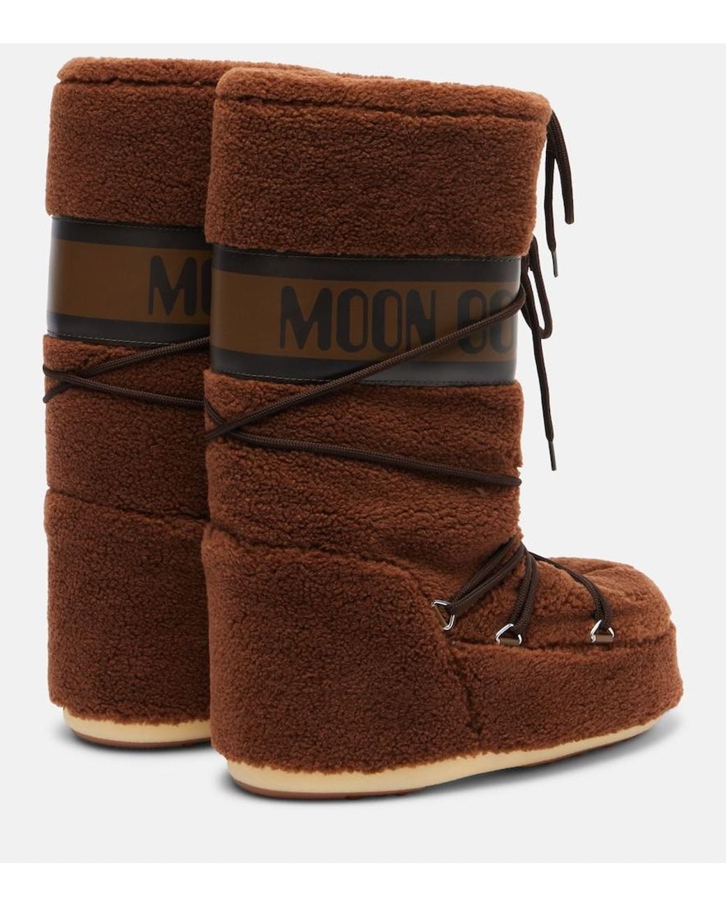 Bottes Apres-Ski Icon Moon Boot en coloris Brown