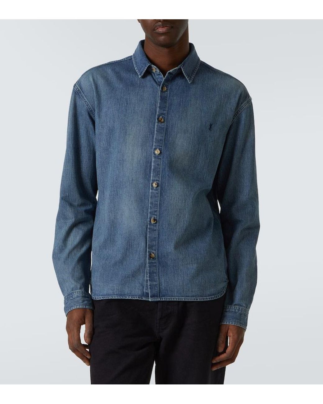 Saint Laurent Jeanshemd in Blue für Herren