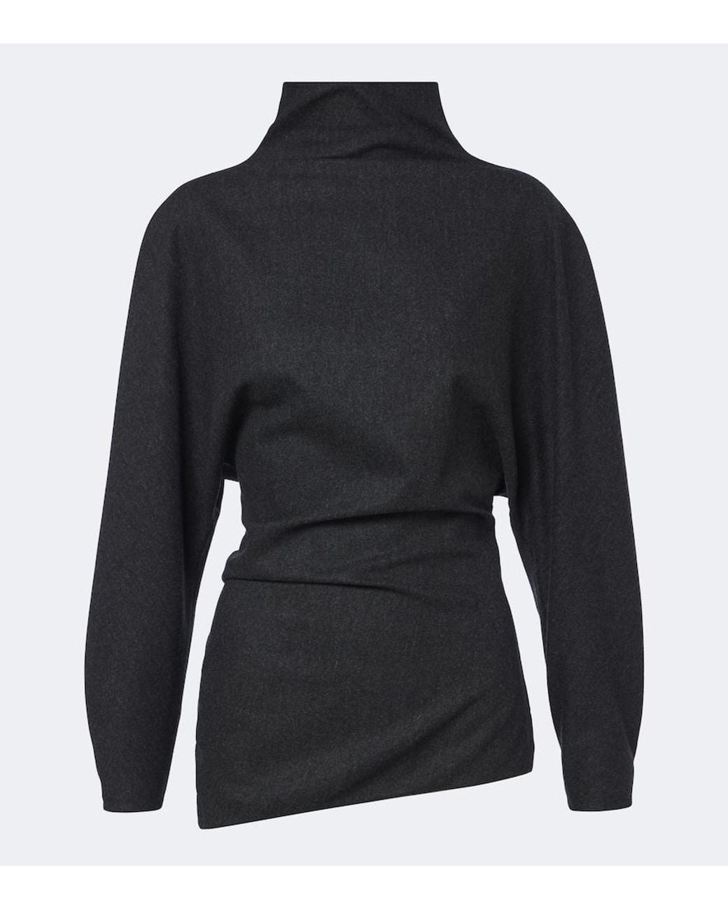 Khaite Blue Harlow Wool And Cashmere Top