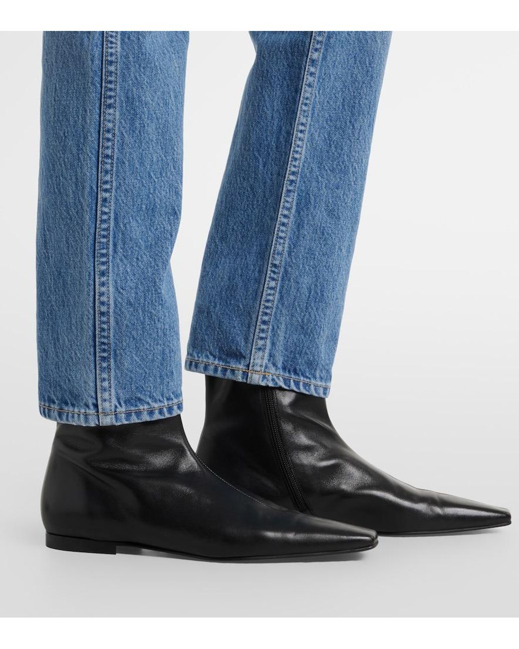 SLVRLAKE Denim Blue Virginia Straight Jeans