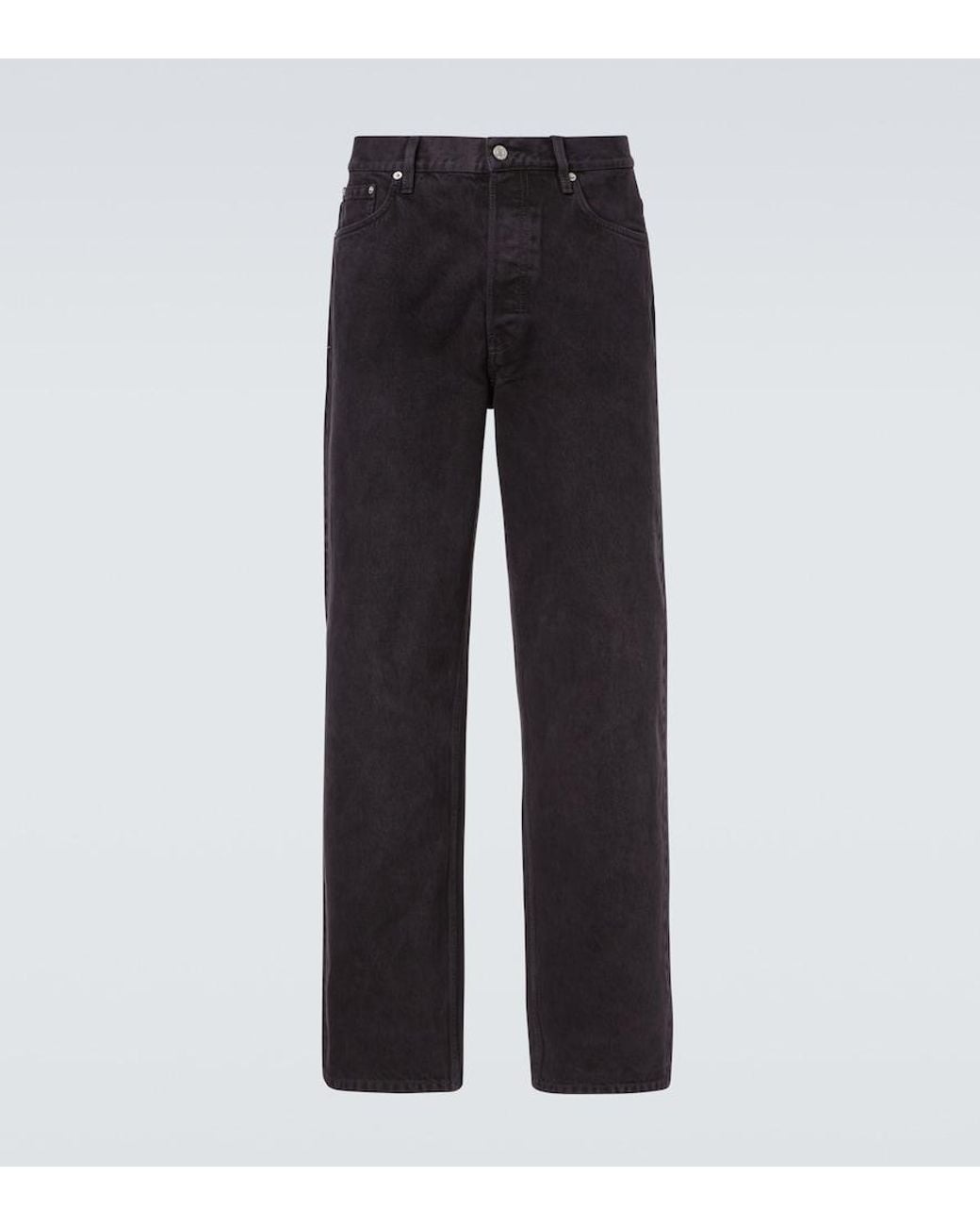 Dries Van Noten Black Wide-Leg Jeans for men