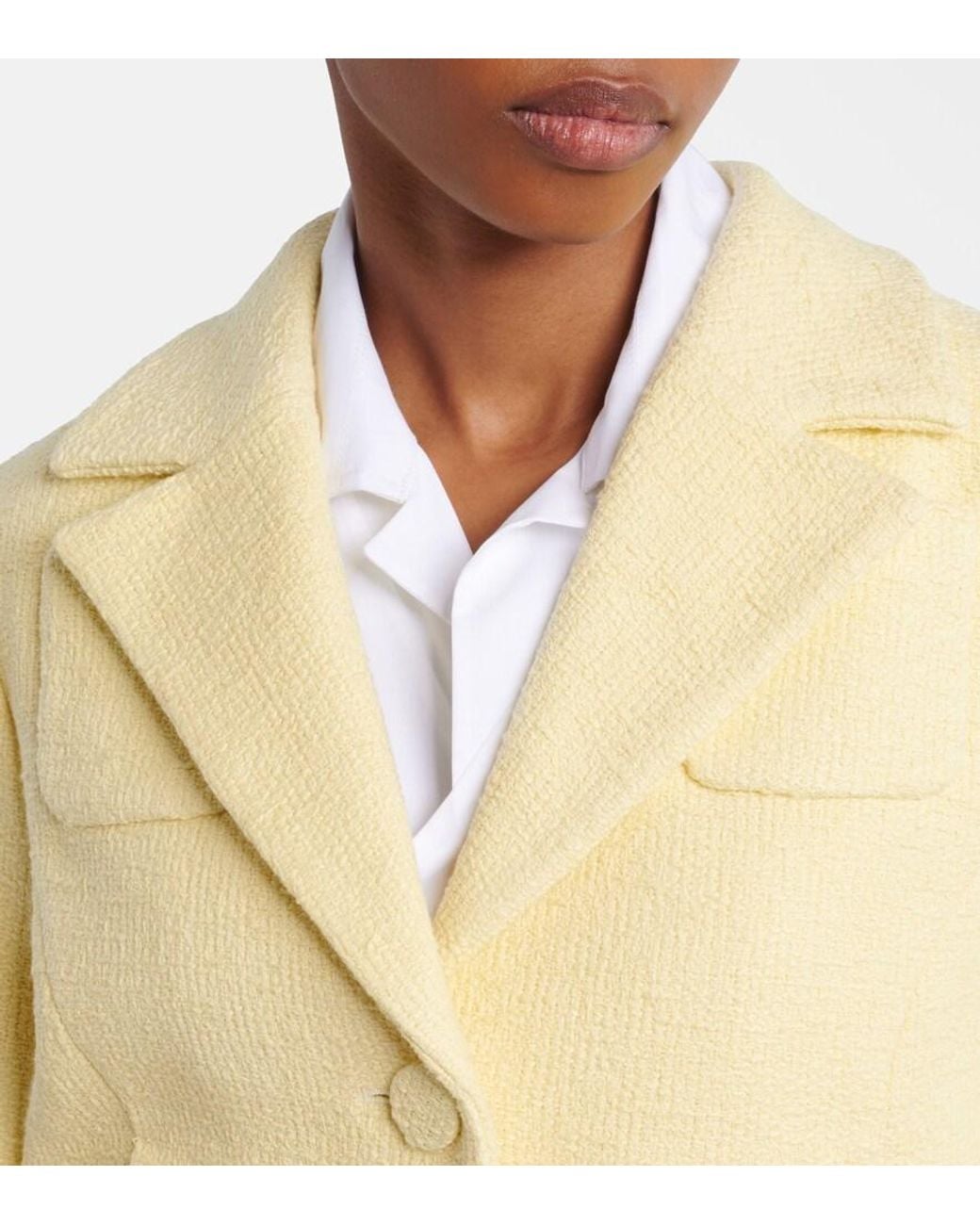 Patou Pink Cropped Cotton Jacket