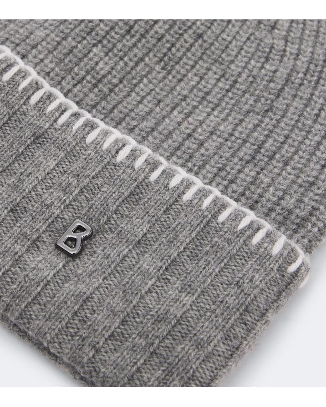 Bogner Gray Moulan Virgin Wool Beanie