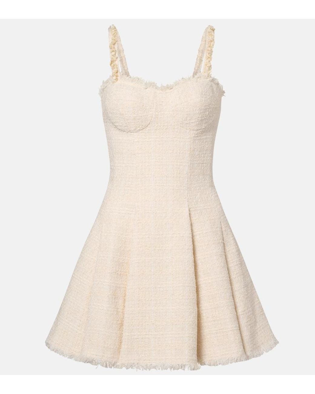 Balmain Natural Tweed Minidress