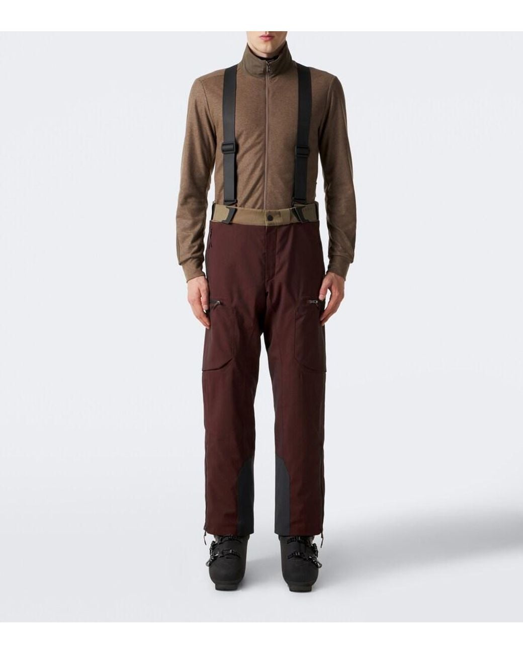 Sease Purple Trace 2.0 Wool-Blend Ski Salopettes for men