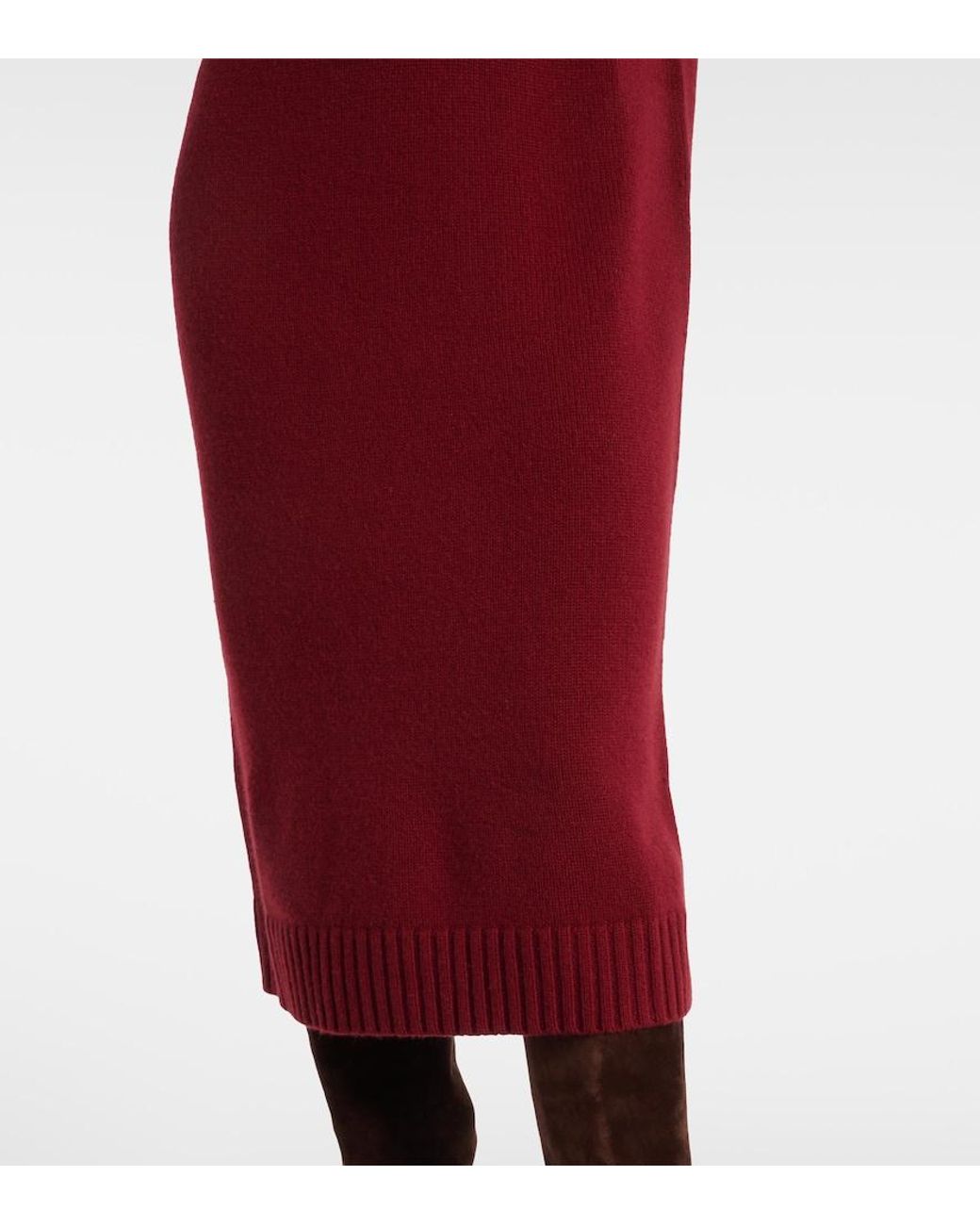 Max Mara Red Summer Cashmere Sweater Dress