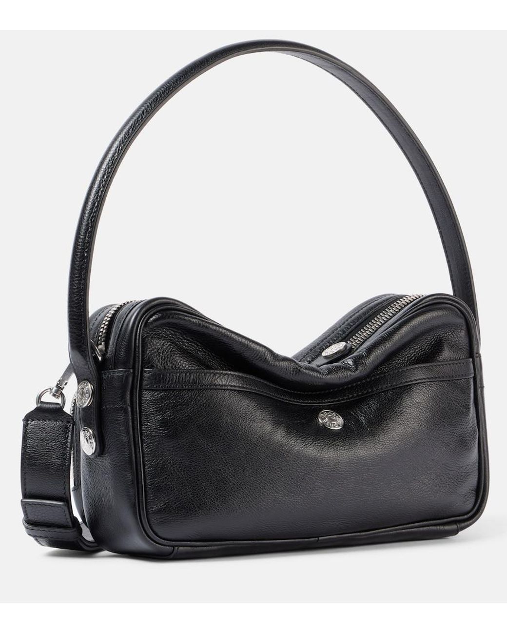 Acne Black Camero Party Leather Shoulder Bag