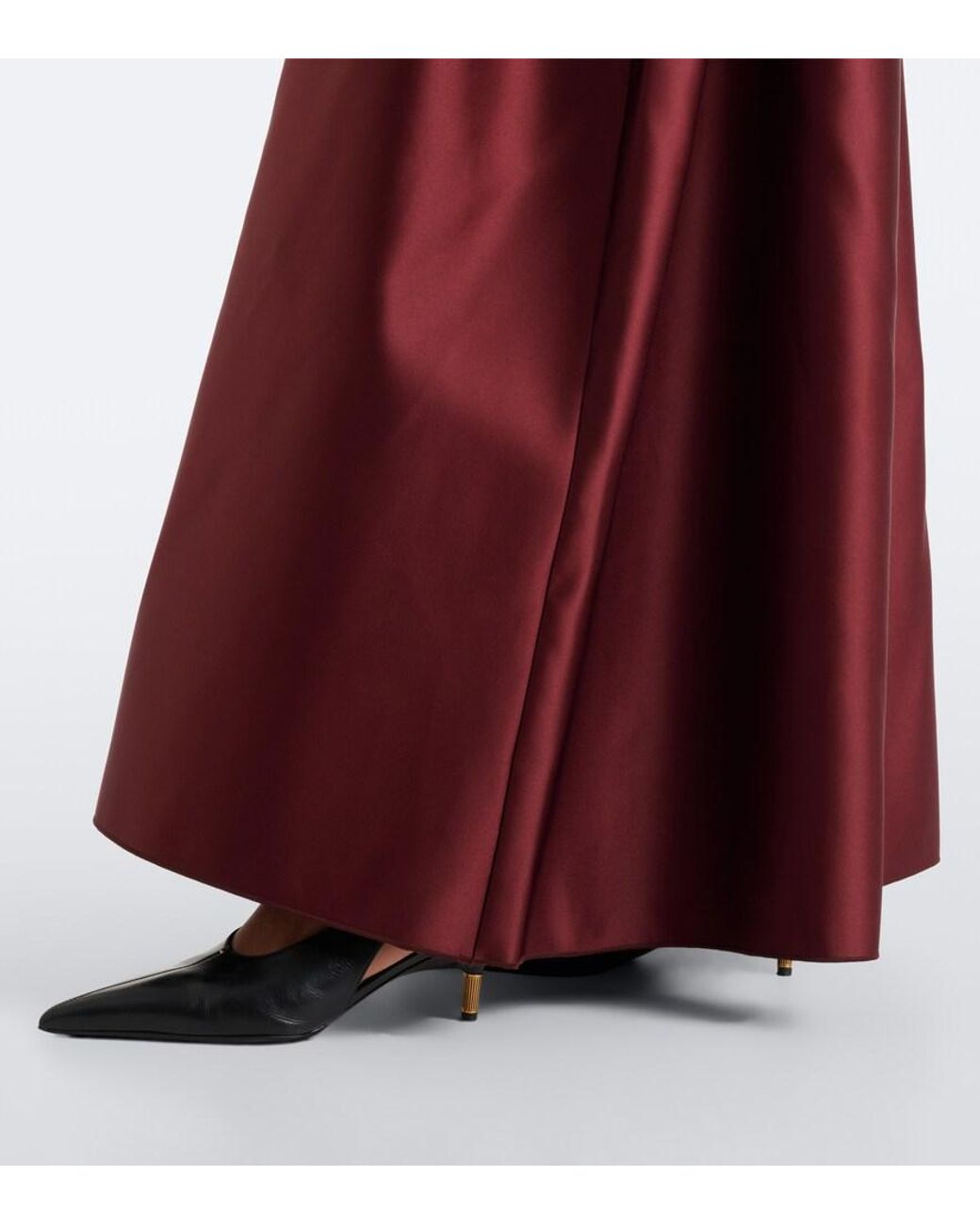 FFORME Purple Catrin Jersey And Duchesse Satin Maxi Dress