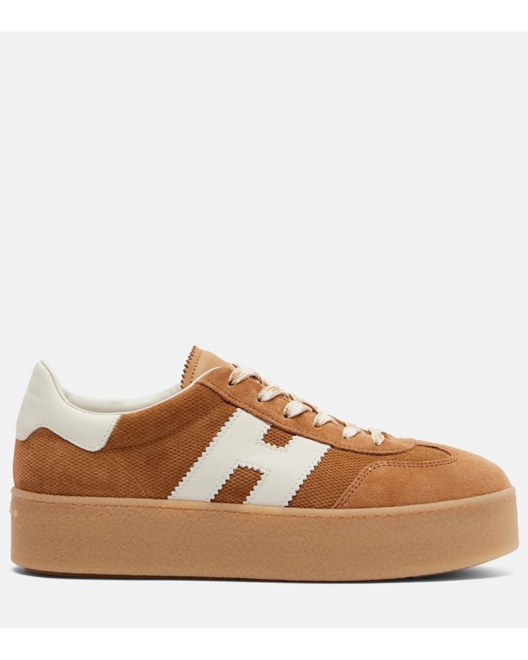 Hogan Brown Platform Sneakers
