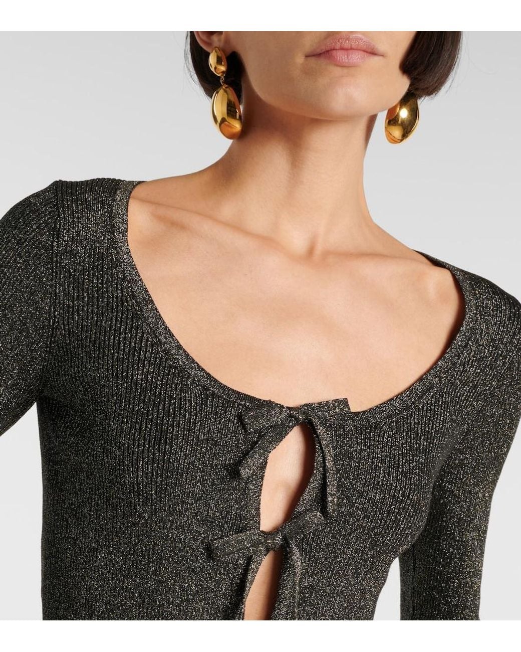 Ganni Black Logo Top
