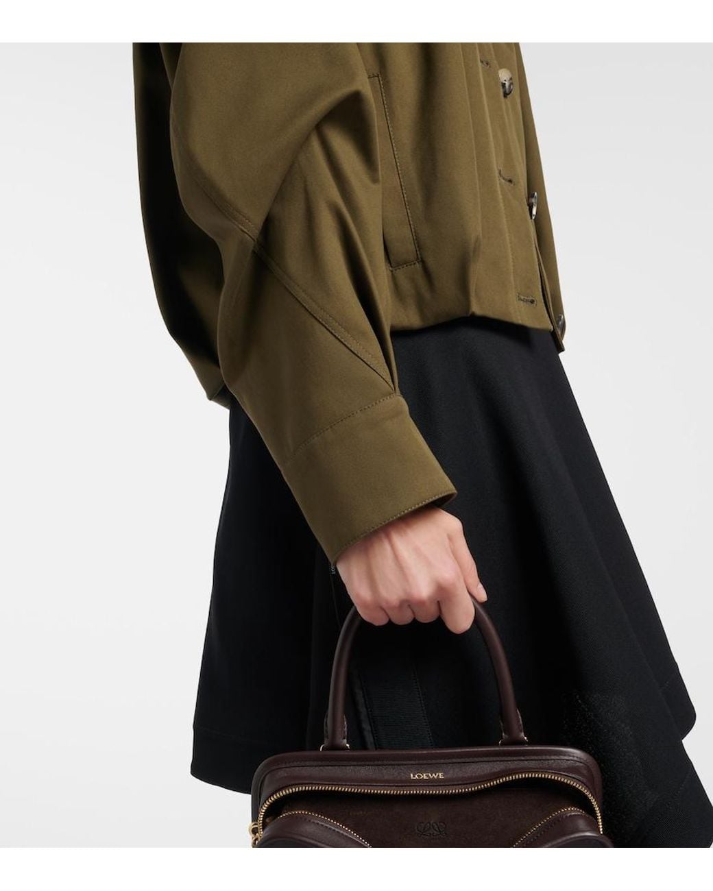 Loewe Green Cotton And Silk Jacket