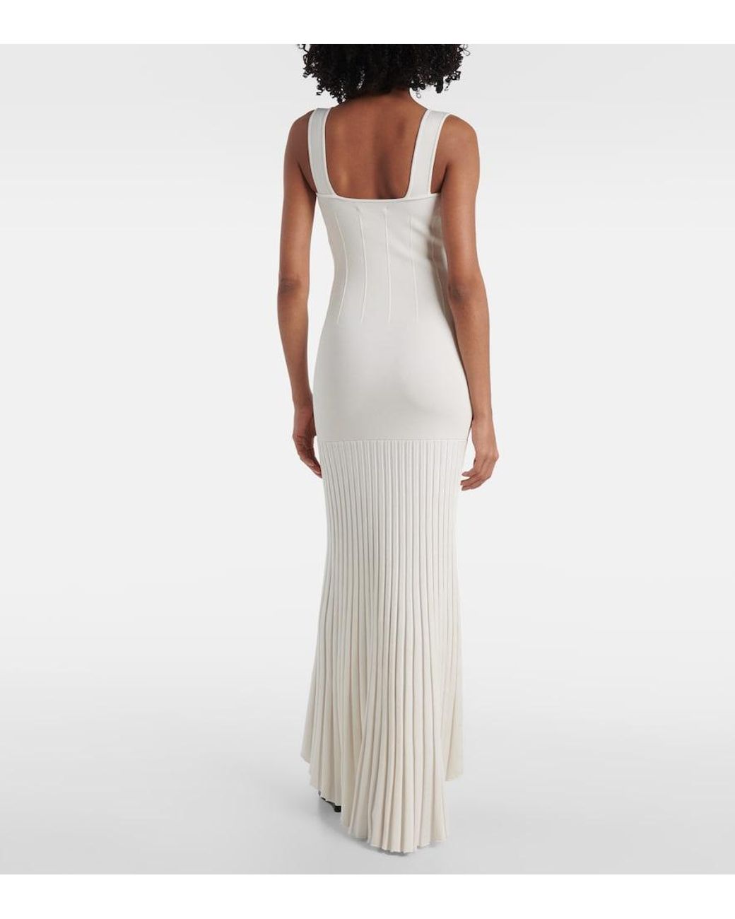 Galvan White Bridal Atalanta Satin Gown