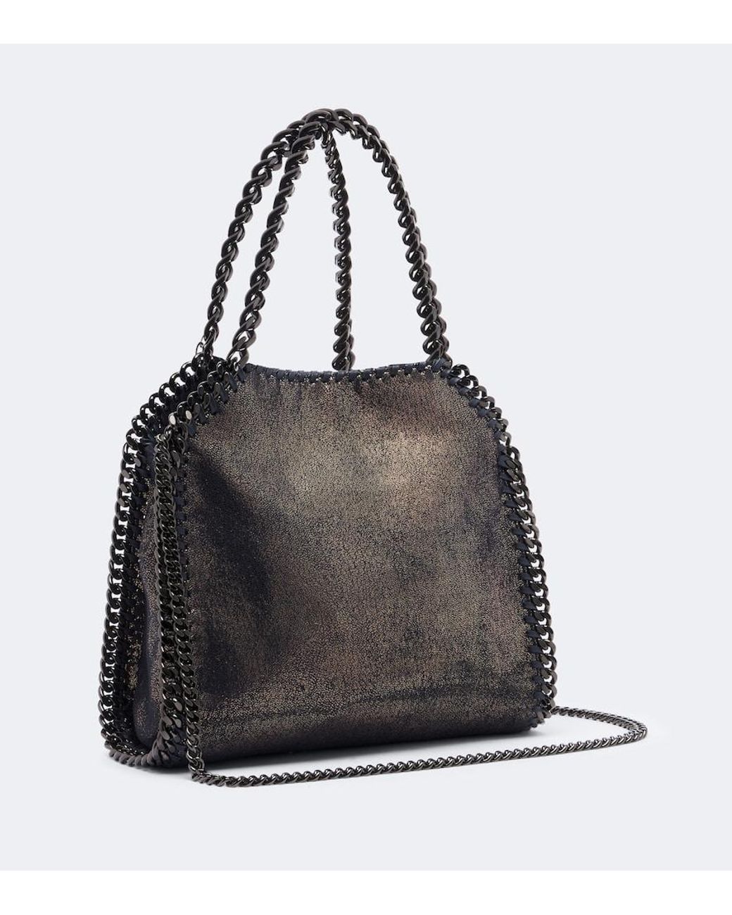 Stella McCartney Black Falabella Mini Top-Handle Bag