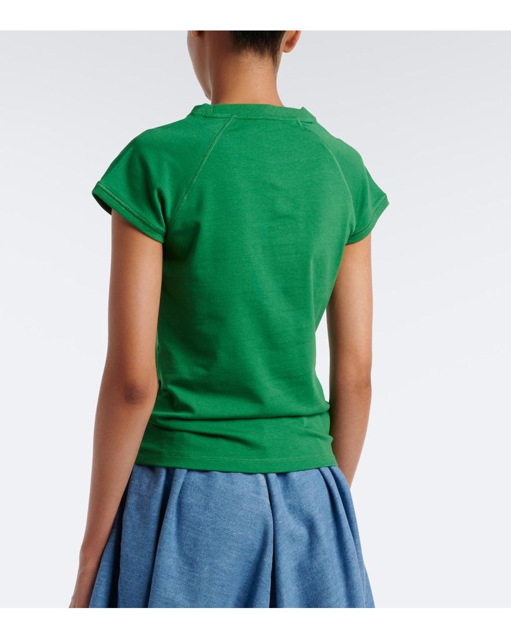 Loewe Green Anagram Cotton-Blend T-Shirt