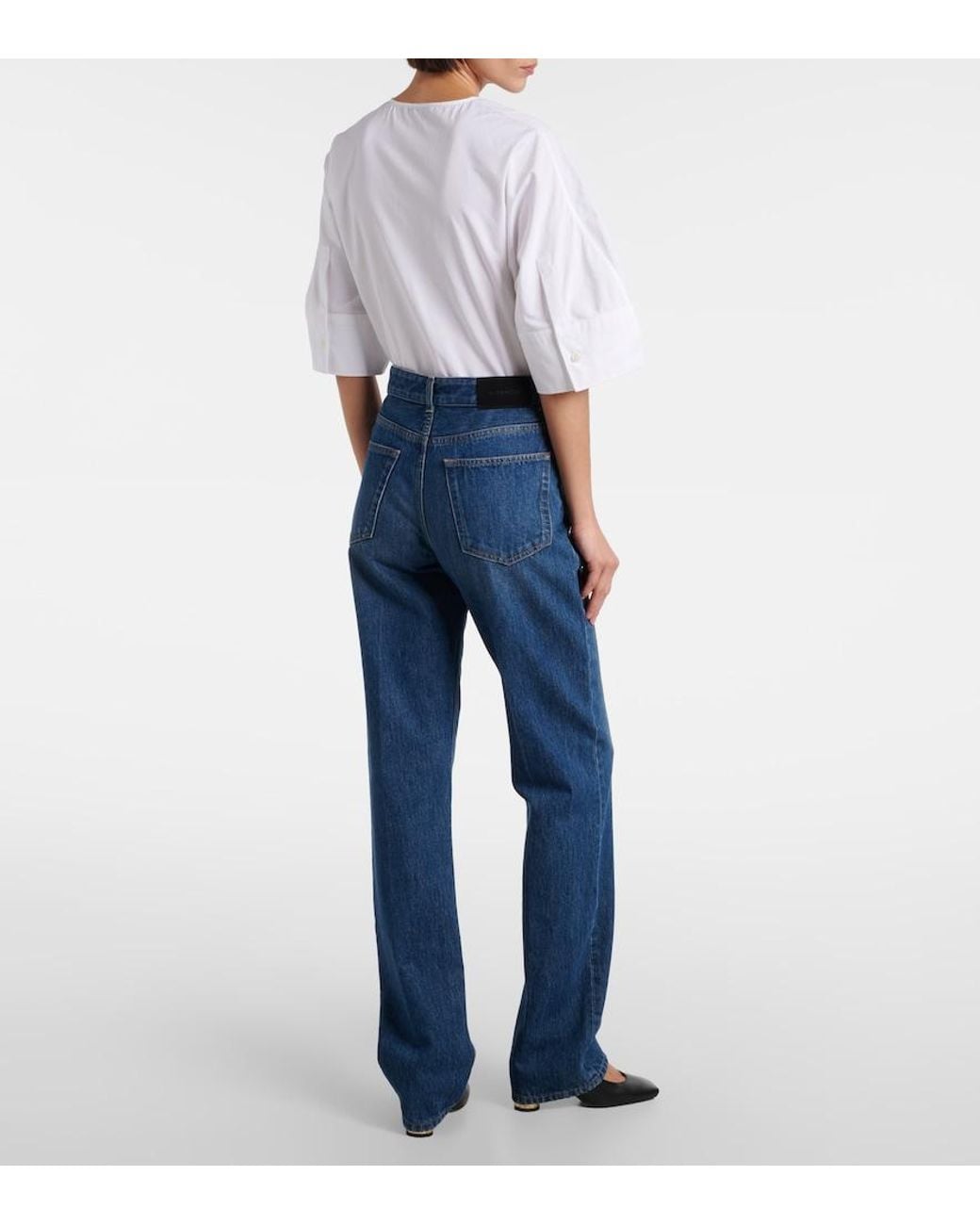 Givenchy Blue Mid-Rise Straight Jeans