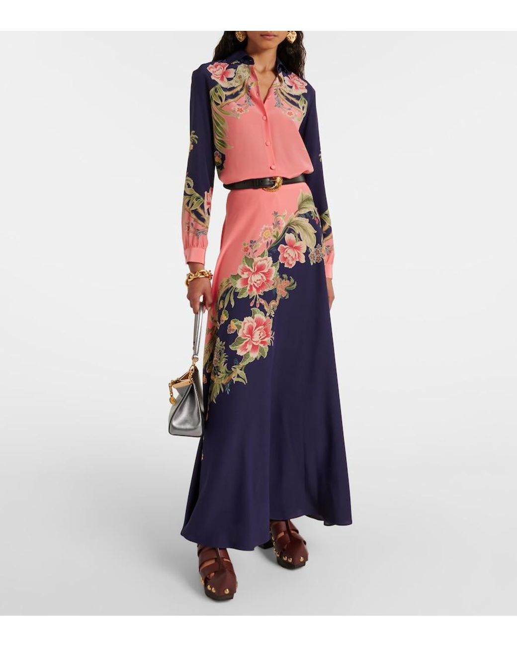 Skirts > maxi skirts Etro en coloris Blue