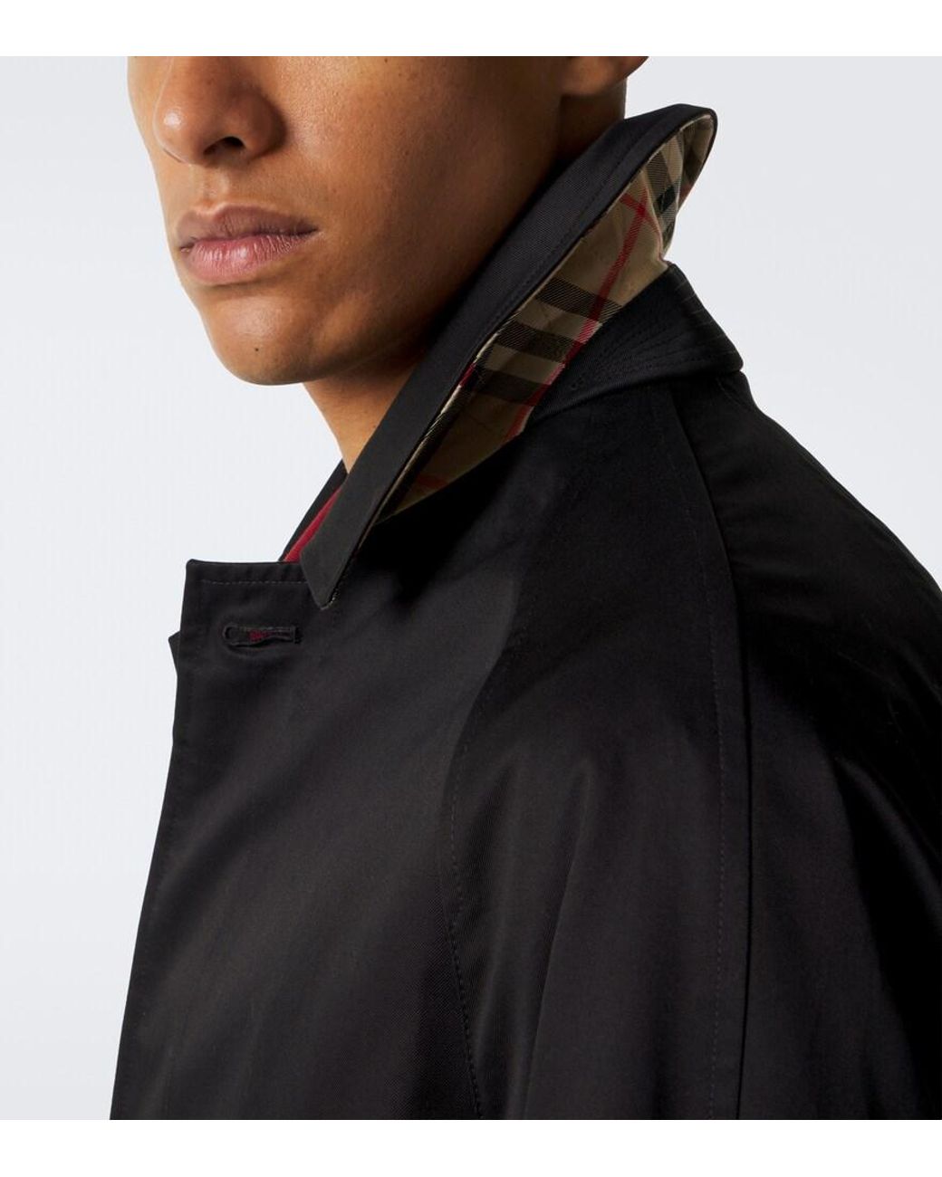 Burberry Black Cotton Jacket for men