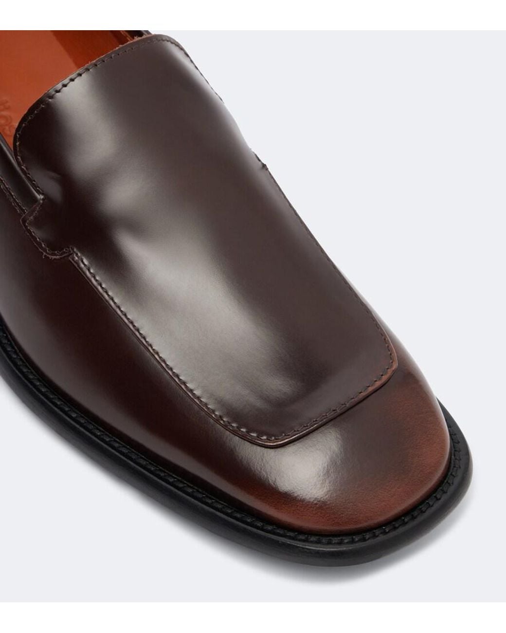 Acne Brown Bassel Leather Loafers