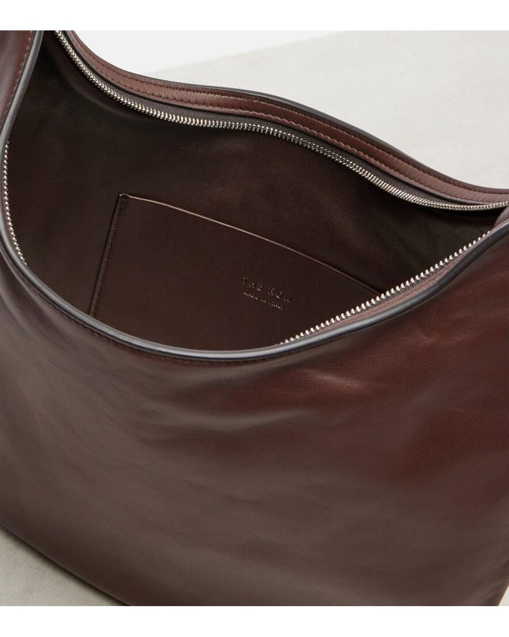 The Row White Schultertasche N/S Izzy Aus Leder