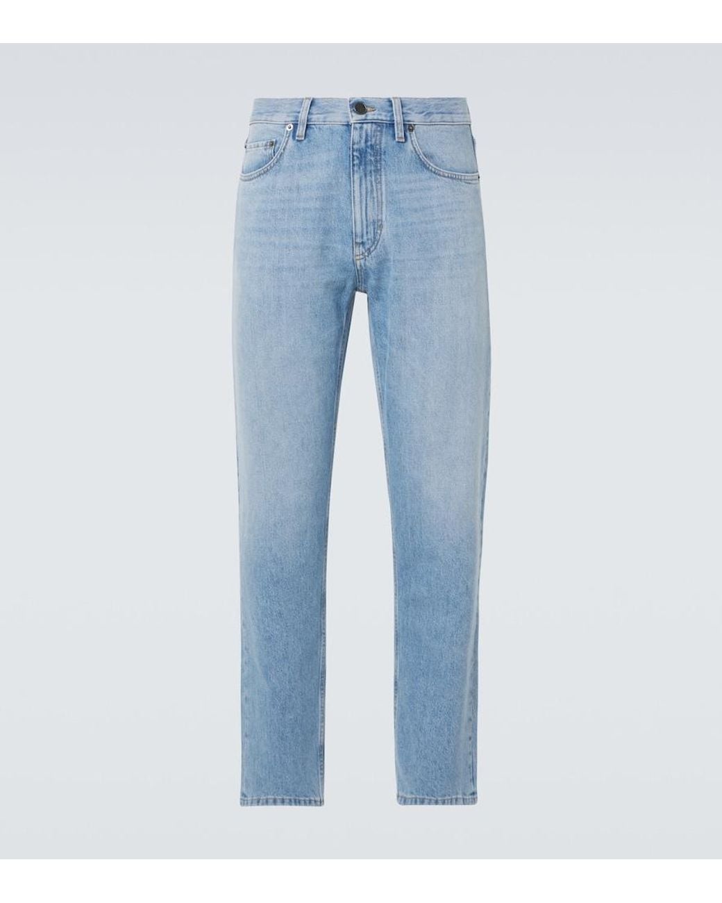 Zegna Blue Roccia Straight Jeans for men