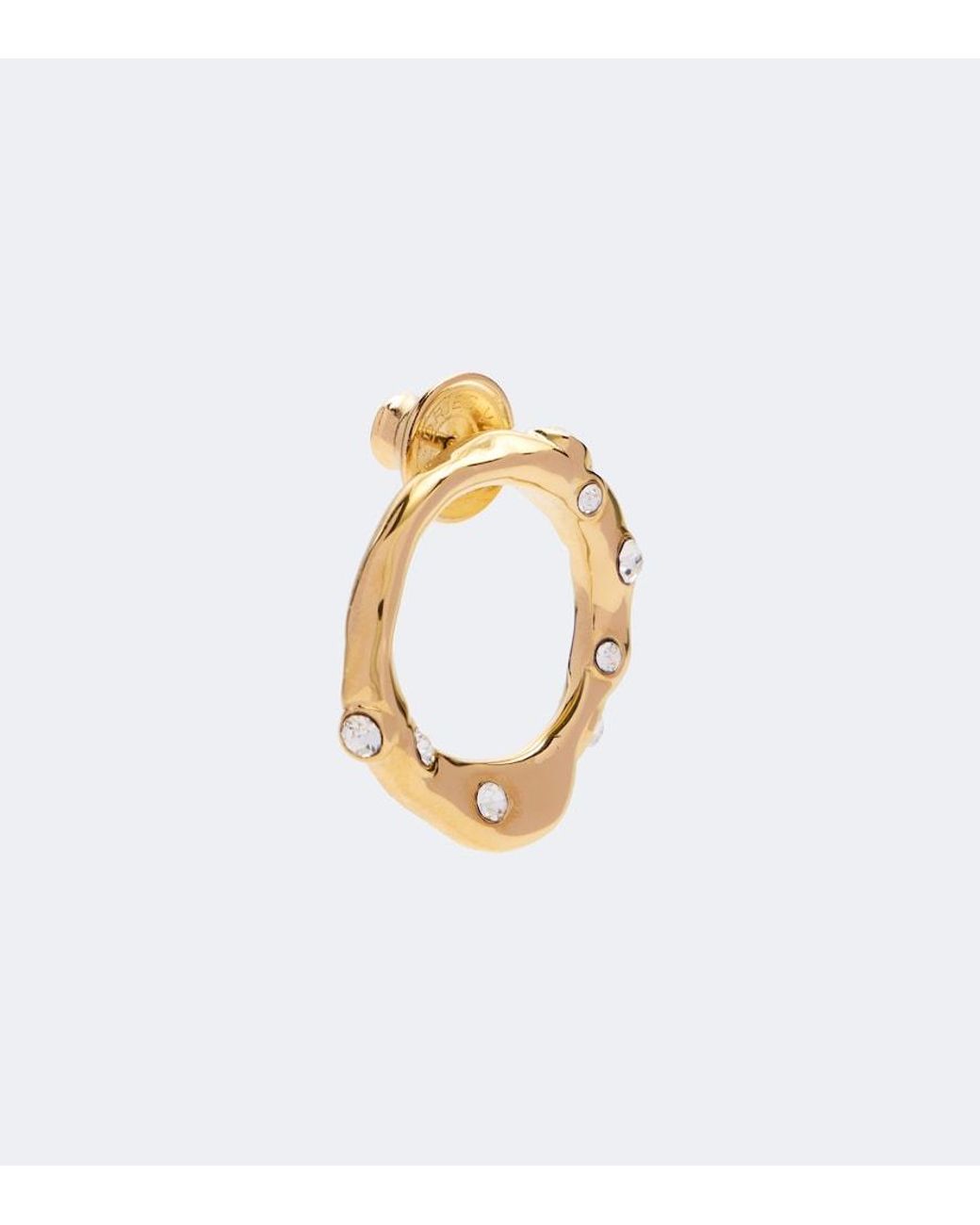 Dries Van Noten Metallic Embellished Stud Earrings