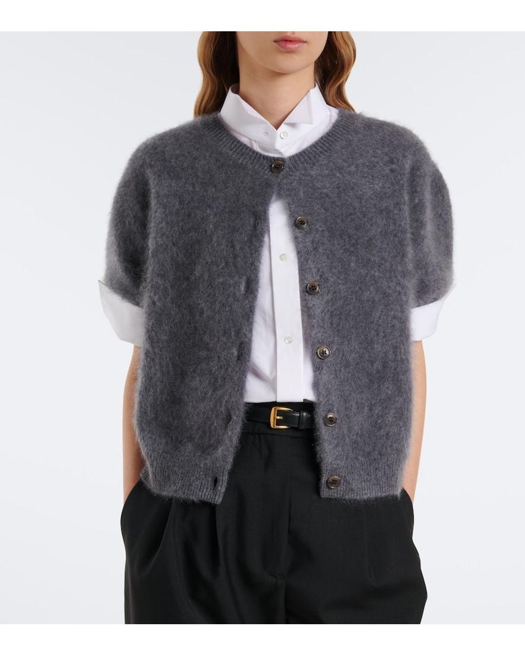 Lisa Yang Gray Lucianne Cashmere Cardigan