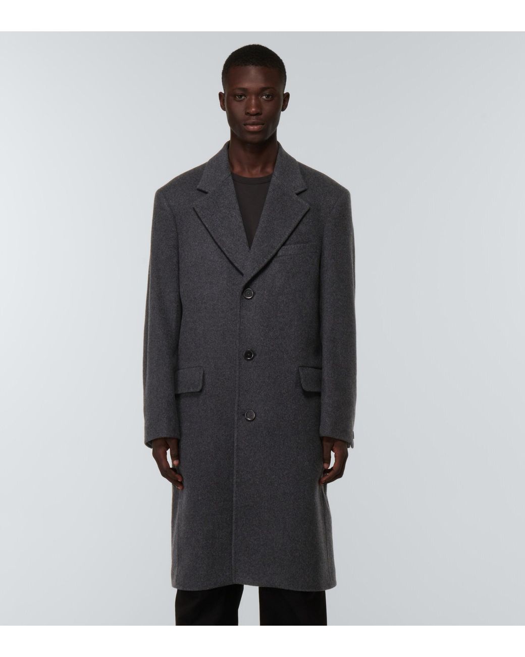 Our Legacy Dolphin Wool And Cashmere Coat in Black for Men