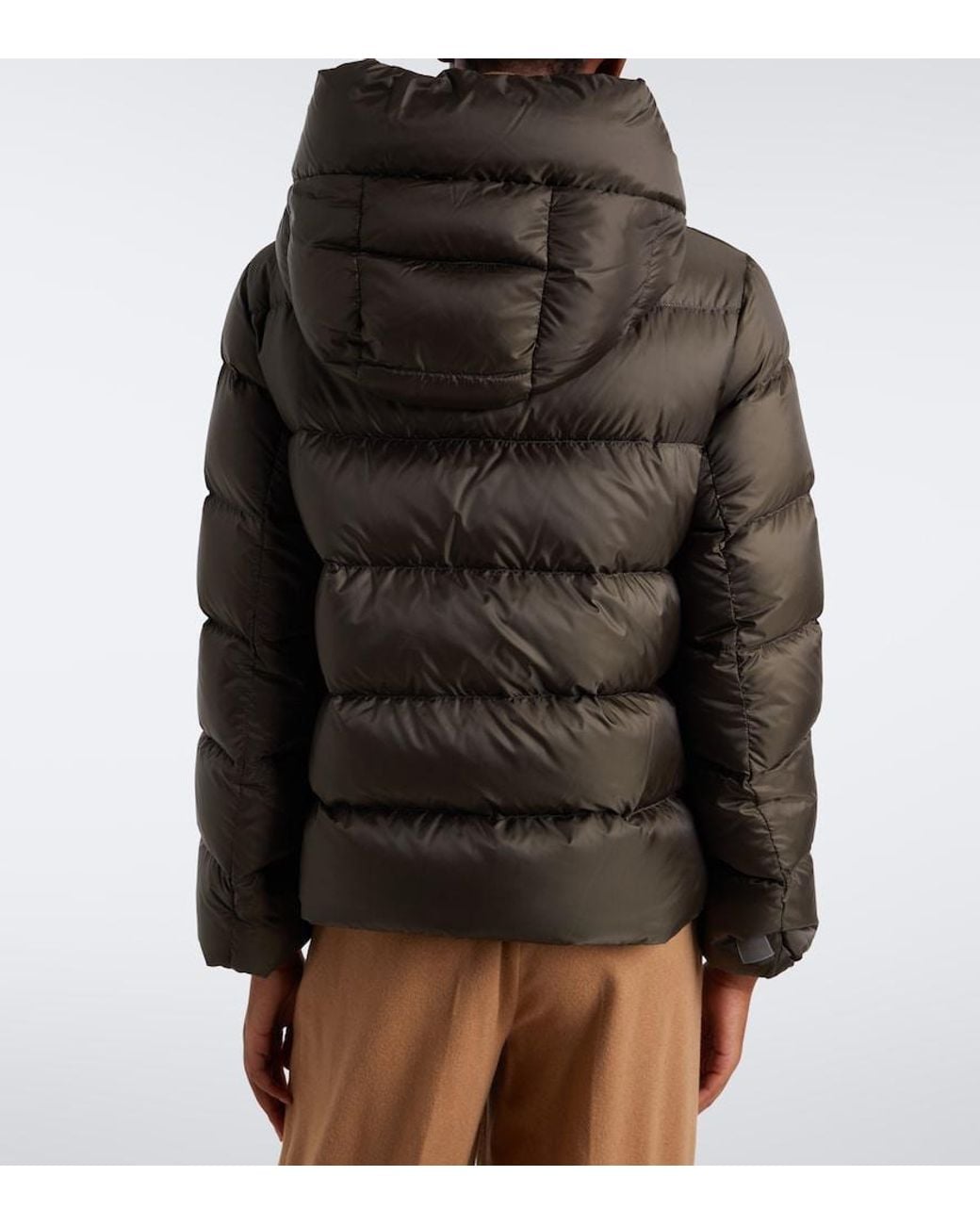 Max Mara Gray The Cube Hooded Puffer Jacket