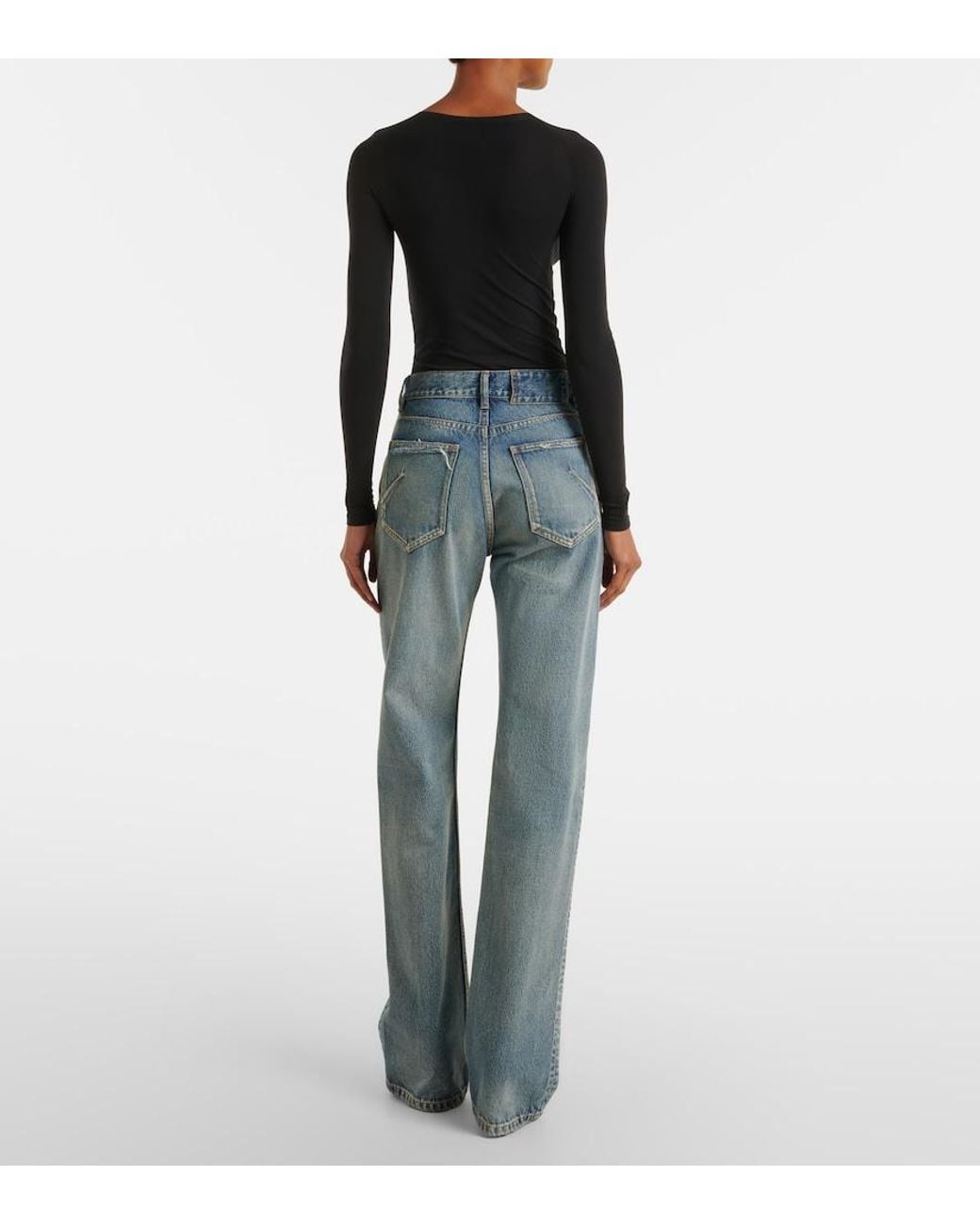 Alaïa Blue Straight Jeans