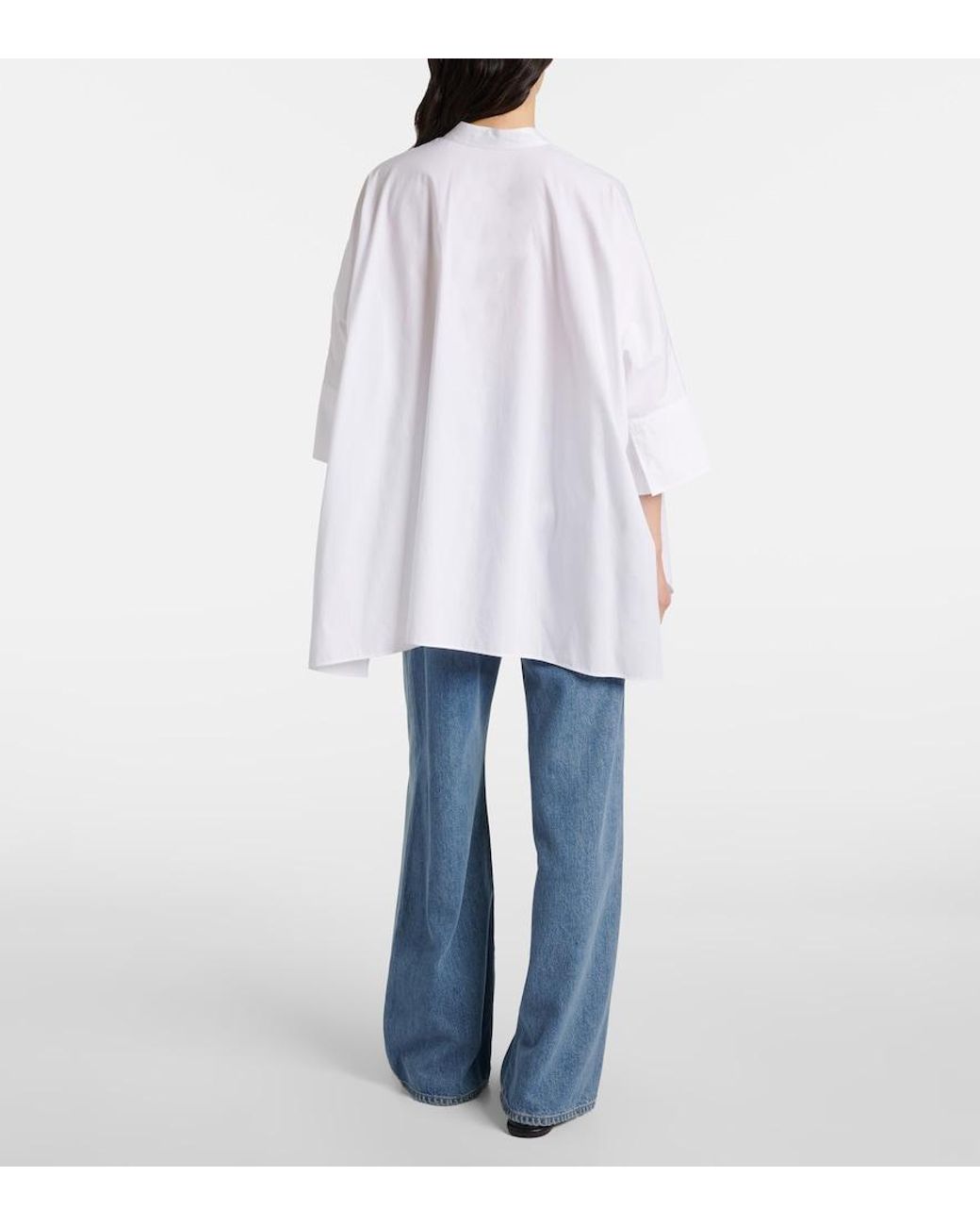 Joseph White Congo Oversized Cotton Poplin Shirt