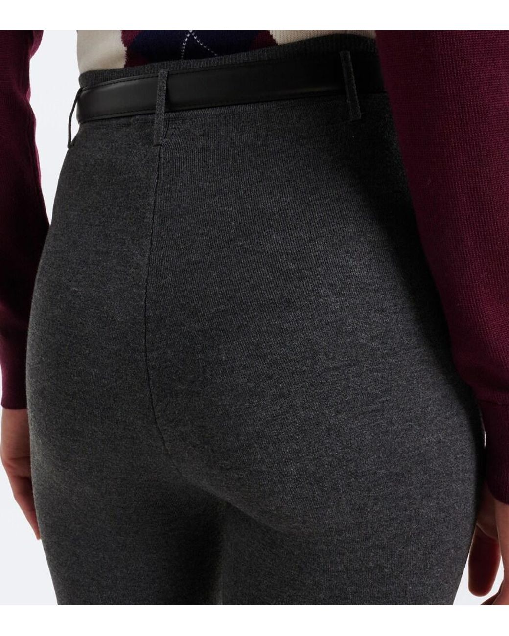Leggings Con Cinturon Self-Portrait de color Gray