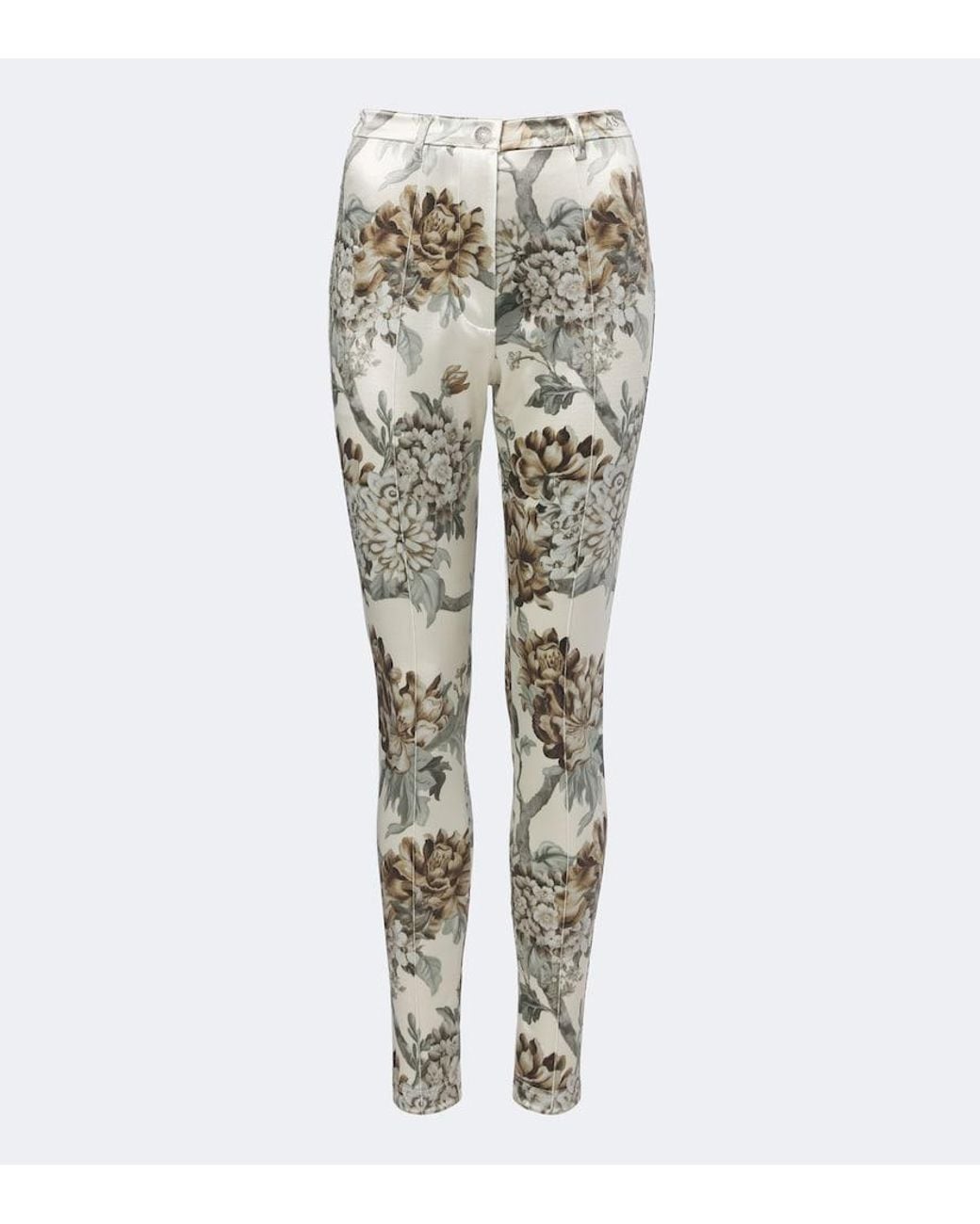 Acne Metallic Floral Jersey Slim Pants
