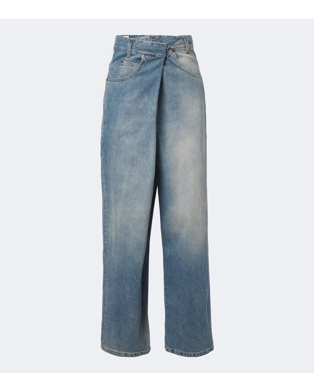 Maison Margiela Blue Faded Wide-Leg Jeans