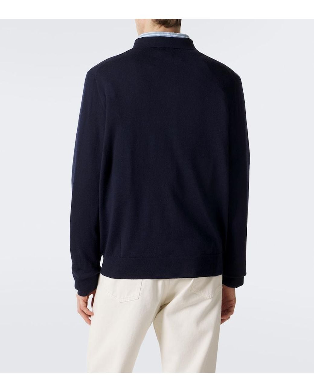 Polo Ralph Lauren Blue Wool Polo Sweater for men