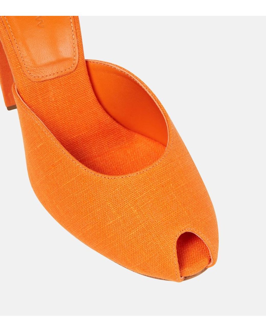 Gia Borghini Orange Rosie 38 Mules