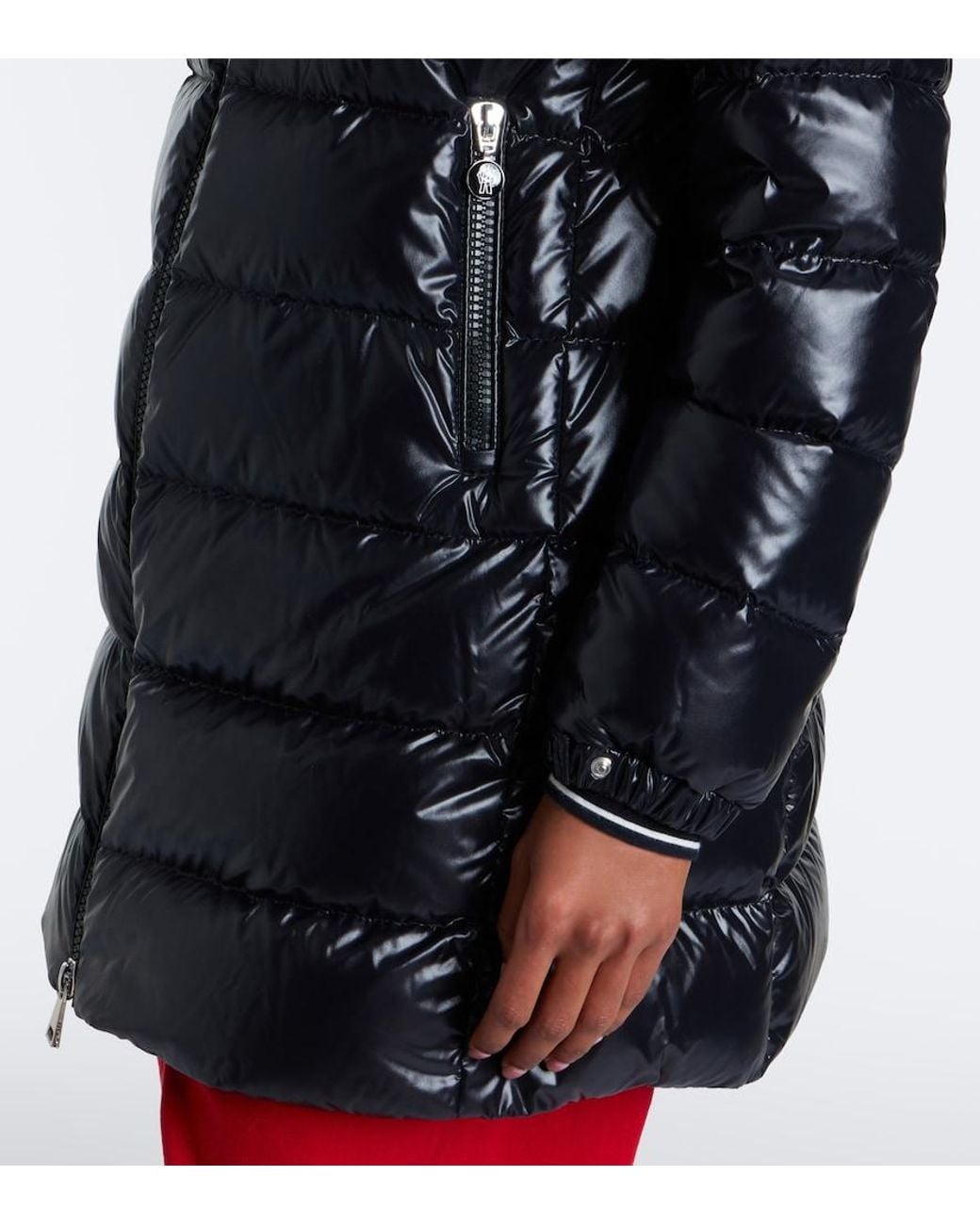 Moncler Black Courcelles Hooded Down Coat
