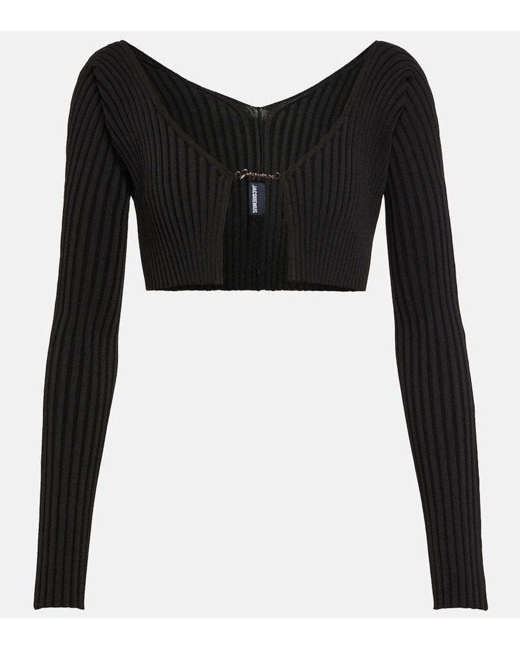 Jacquemus Black La Maille Pralu Cropped Cardigan