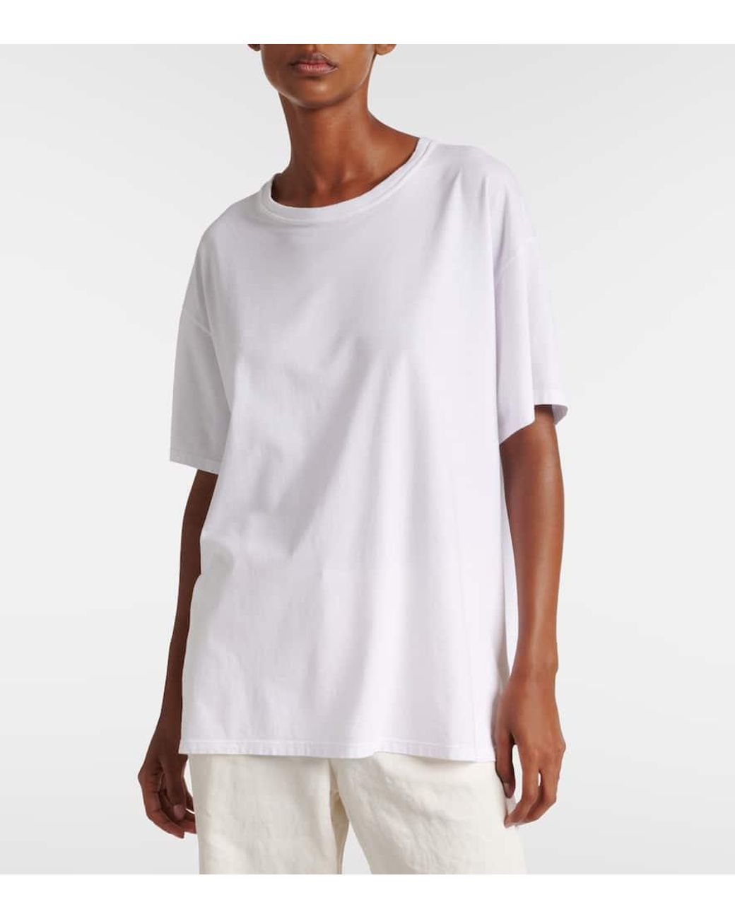 【関税込み】the row NADINA' T-SHIRT THE ROW | Nadina Oversized Cotton T-shirt | Women | Lane