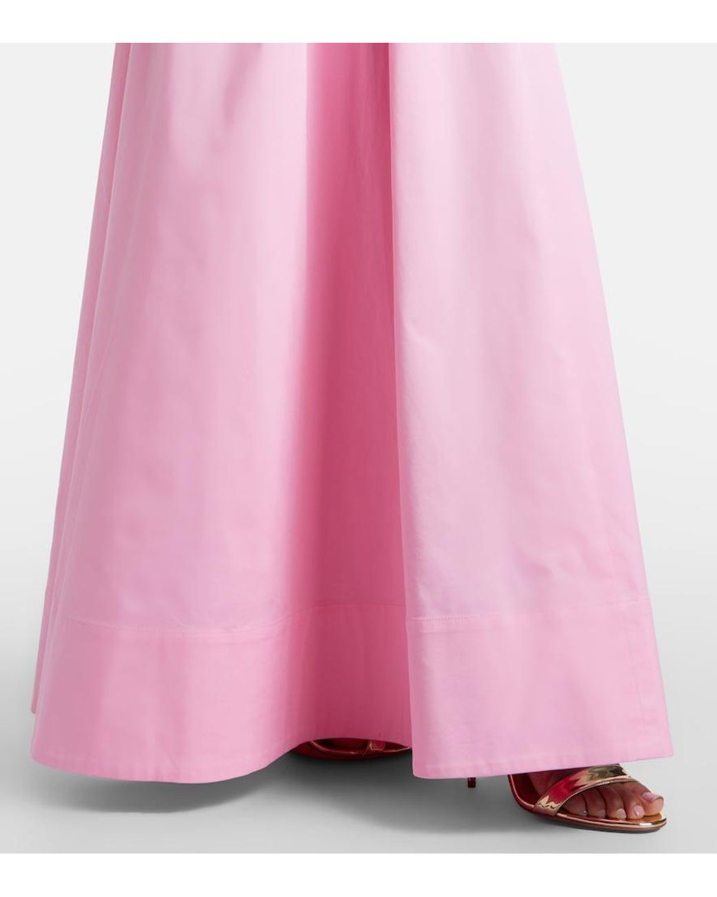 Rebecca Vallance Pink Dianthe Off-Shoulder Bustier Gown