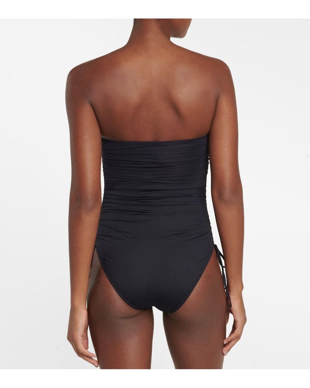 Melissa Odabash Blue Strapless Swimsuit