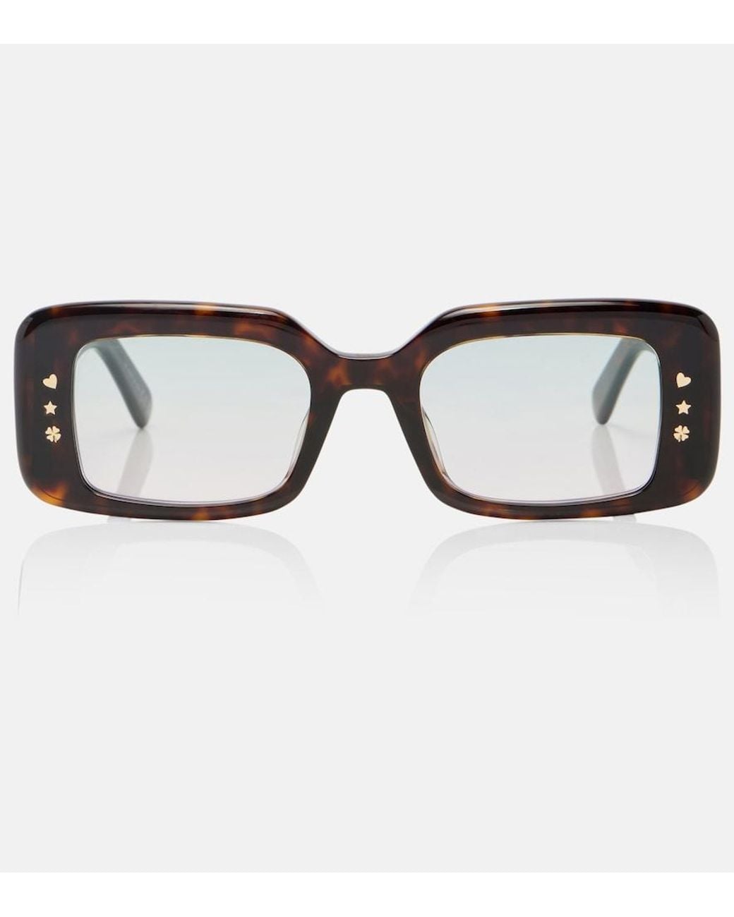 Dior Brown Diorluckycharms S1I Rectangular Sunglasses