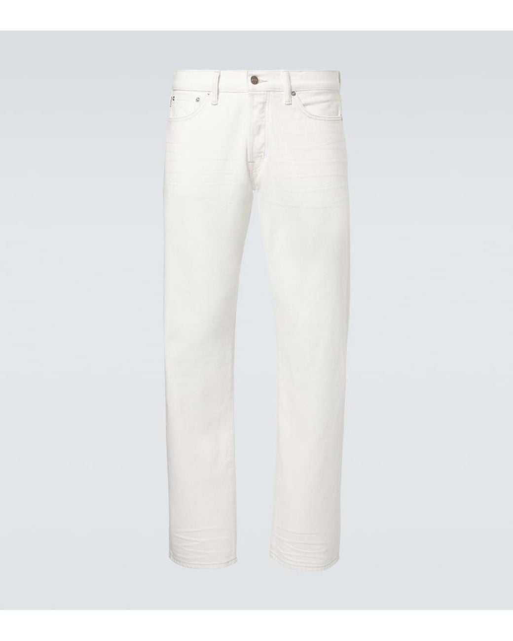 Tom Ford White '50S Straight Jeans for men