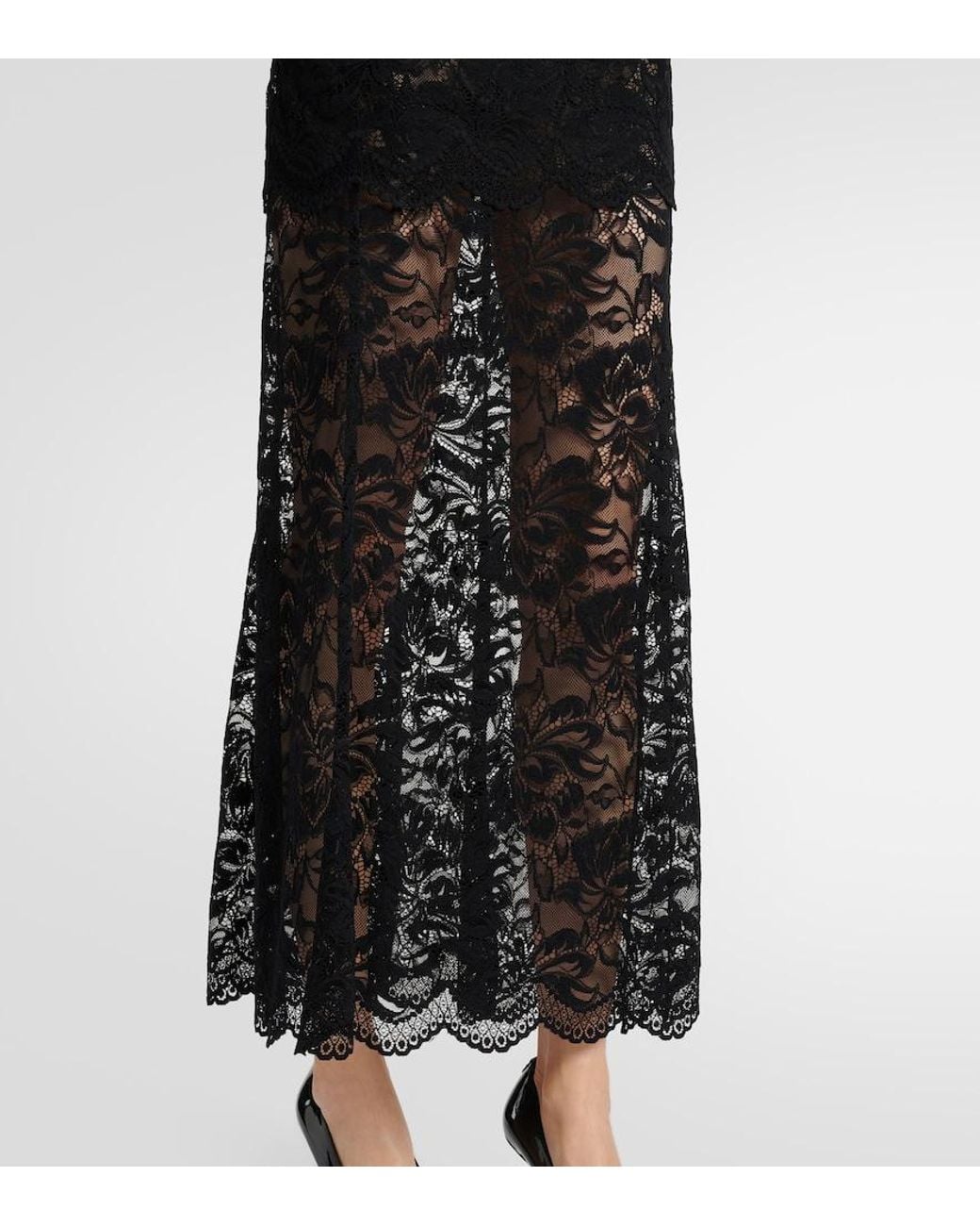 Rabanne Black Lace Maxi Dress