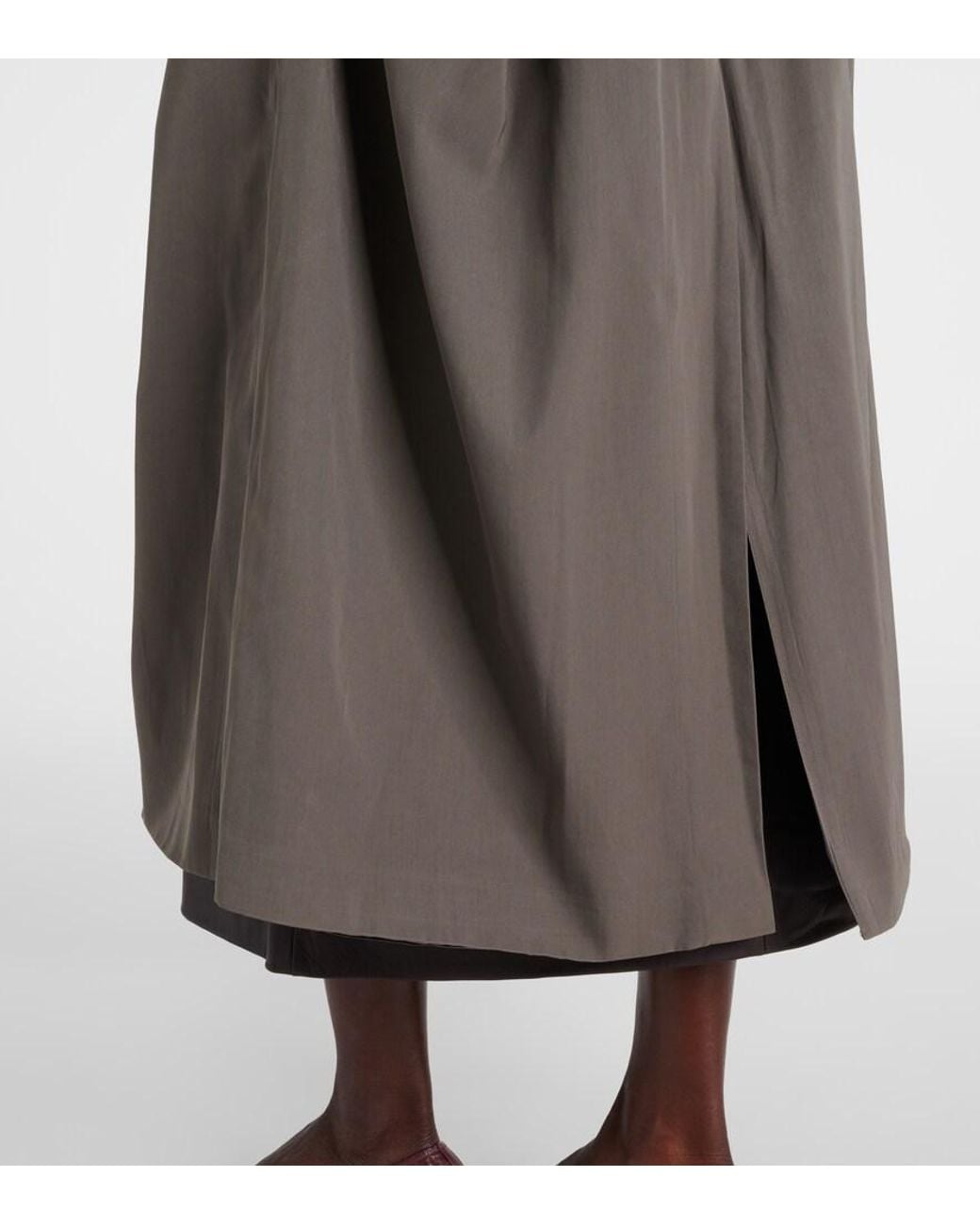 Frankie Shop Brown Mavis Oversized Trench Coat