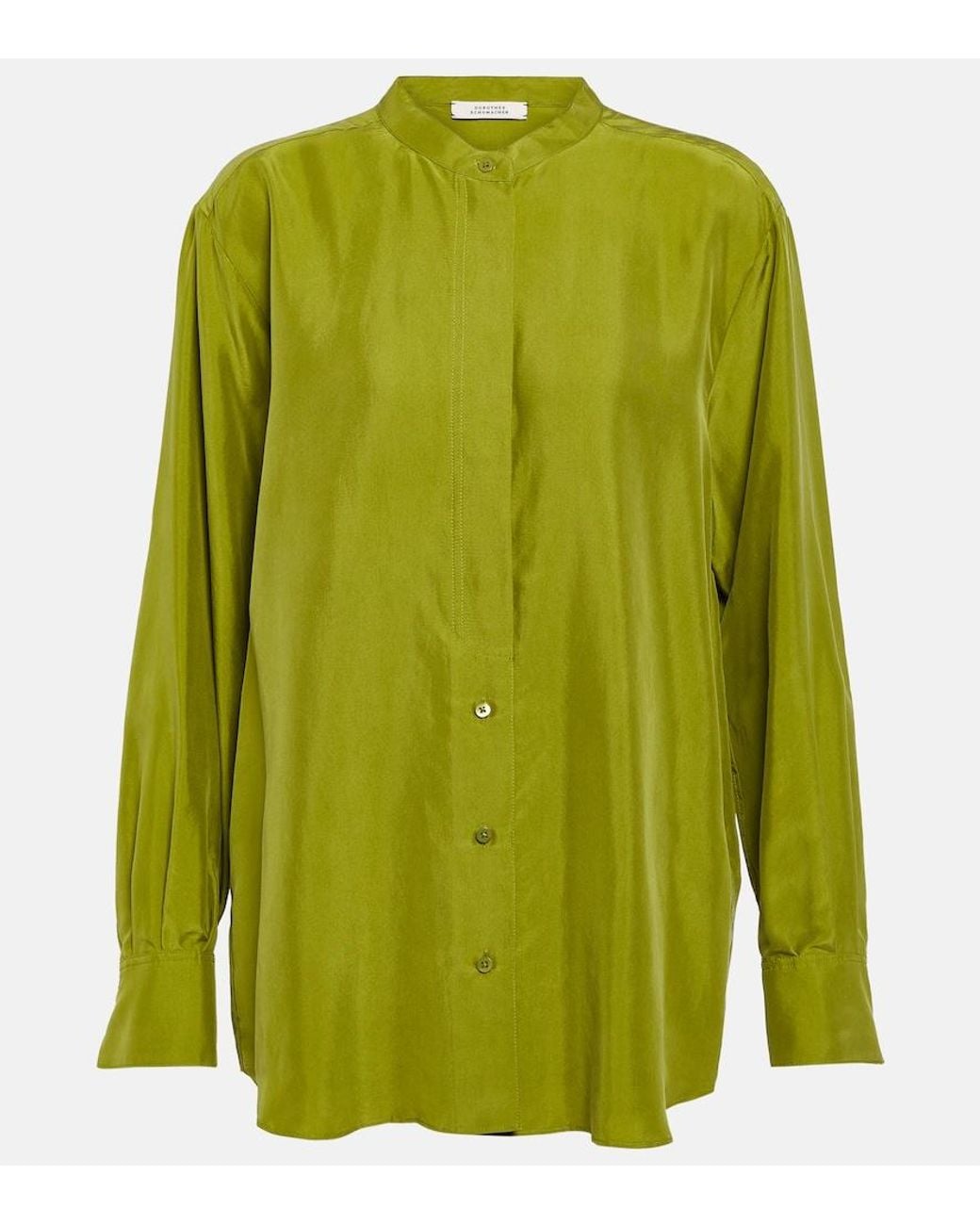 Dorothee Schumacher Green Heritage Ease Silk Blouse
