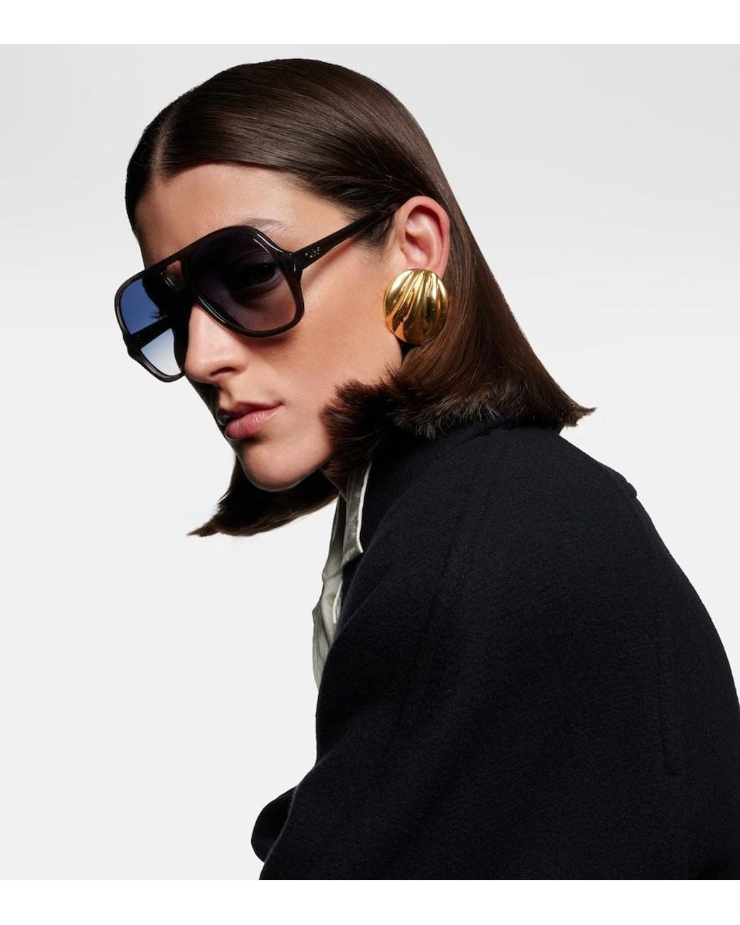 Chloé Blue Salome Aviator Sunglasses