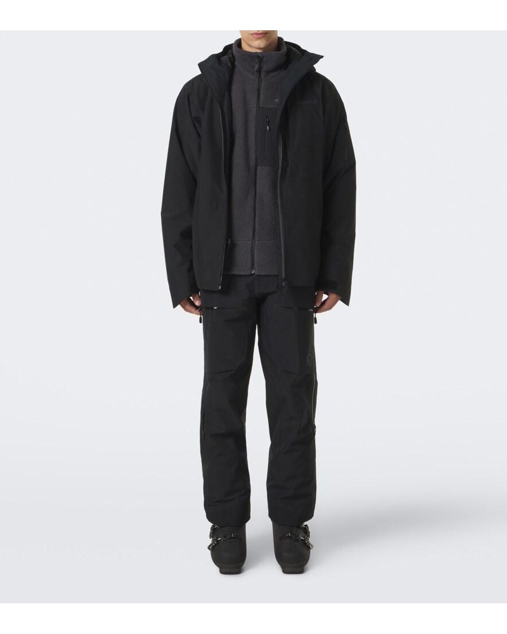 Norrona Black Trollveggen Fleece Jacket for men