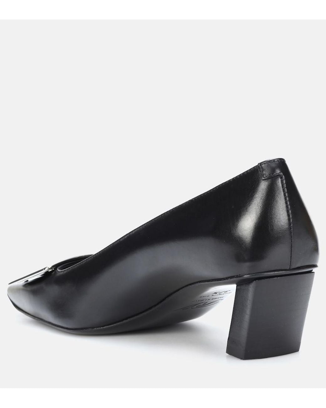 Roger Vivier Black Belle Vivier Patent-leather Courts